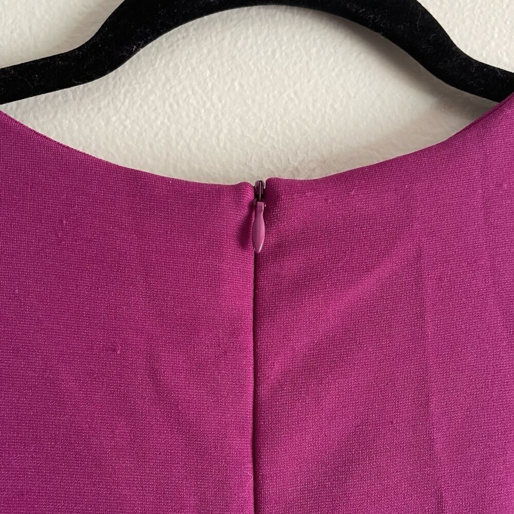 Mi Ami Francescas Womn M Magenta Embroidered Sleeveless Desirae Skater Dress NWT - Picture 12 of 12
